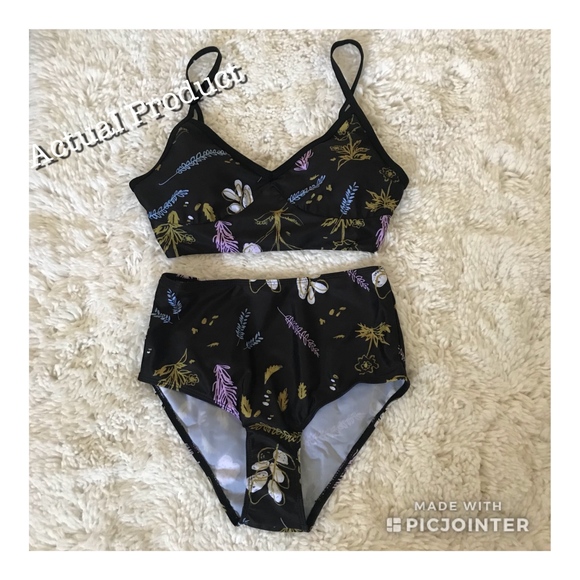 High Waisted Print Bikini - Picture 2 of 5